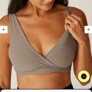 Beyond Yoga Spacedye Criss Crossover Maternity Nursing Bra - Birch